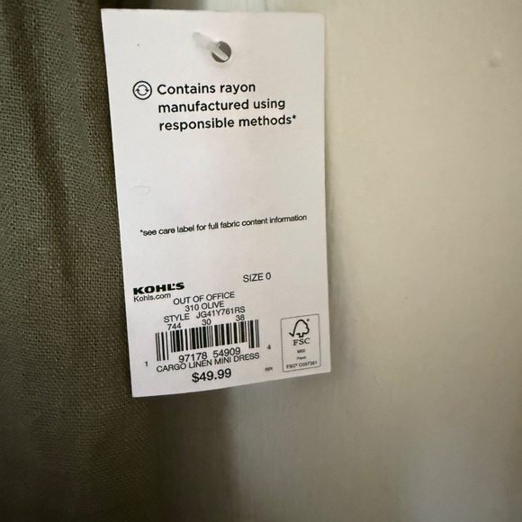 Cargo linen mini dress - Picture 5 of 6